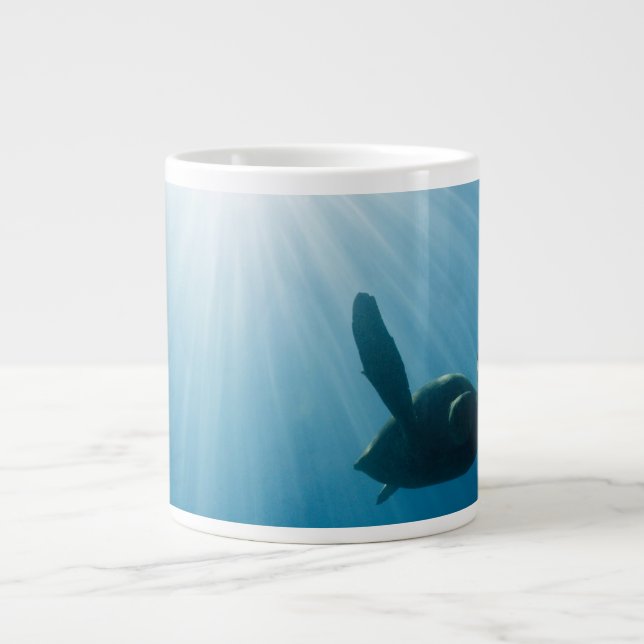 Caneca De Café Grande Honu Sunrays Café Mug (Frente)