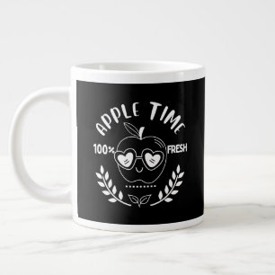 Caneca De Café Grande Hora da Apple (branco)