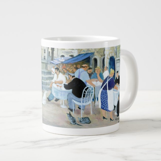 Caneca De Café Grande Hora do almoço em um mercado Toscânia (Frente Esquerda)