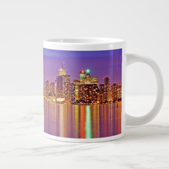 Caneca De Café Grande Horizonte de Toronto ao Crepúsculo (Direita)