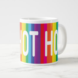 Caneca De Café Grande Hot Hot Hot Hot Rainbow Jumbo Mug