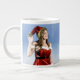 Caneca De Café Grande Hot "Santa's Helper" Coffee Cup
