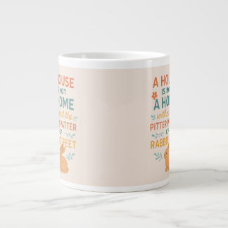 Caneca De Café Grande House pitter patter rabbit feet