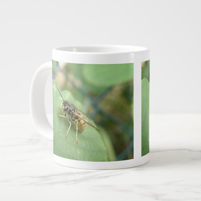 Caneca De Café Grande Hoverfly Macro Mug (Frente Esquerda)