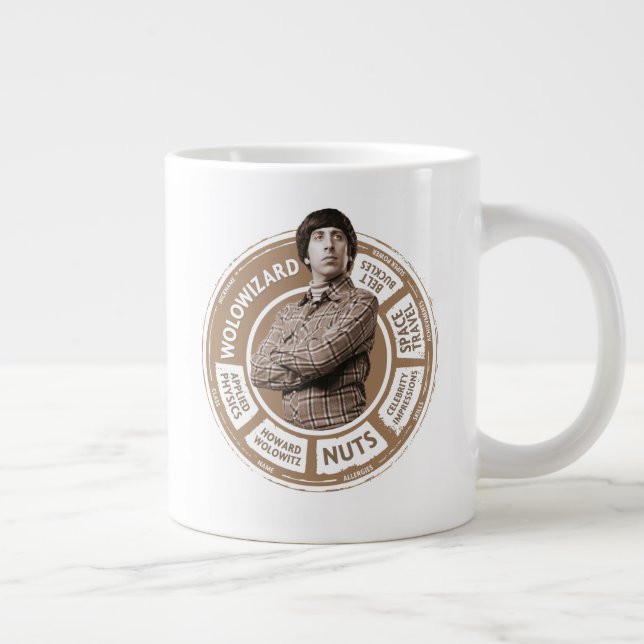 Caneca De Café Grande Howard Info Graphic (Direita)