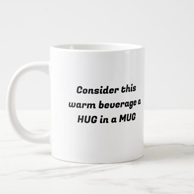 Caneca De Café Grande HUG num MUG (Esquerda)