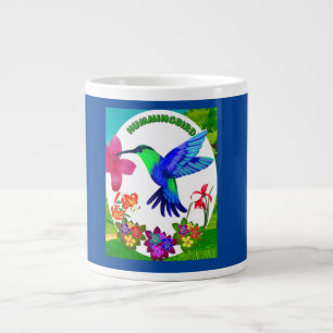 Caneca De Café Grande Hummingbird entre a beleza da natureza, as Asas Se