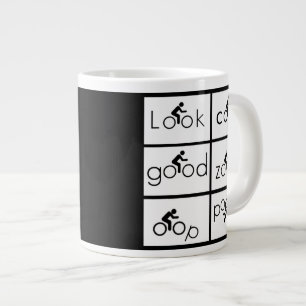 Caneca De Café Grande Humor ciclista