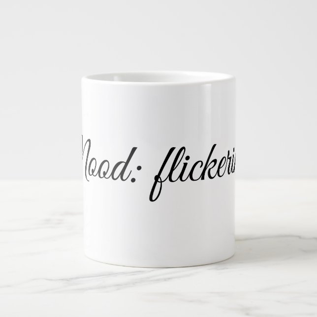 Caneca De Café Grande Humor: intermitente. (Frente)