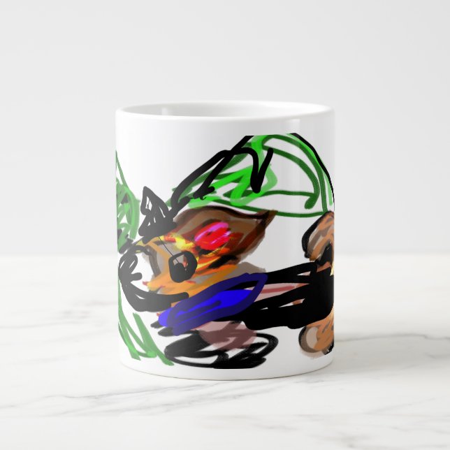 Caneca De Café Grande Husky joy (Frente)
