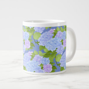 Caneca De Café Grande Hydrangea do jardim noturno