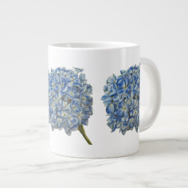Caneca De Café Grande Hydrangea Mug Azul