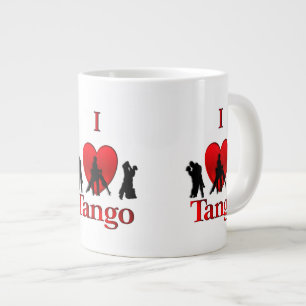 Caneca De Café Grande I Heart Tango
