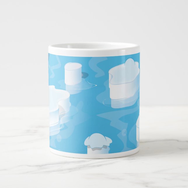 Caneca De Café Grande Icebergs (Frente)