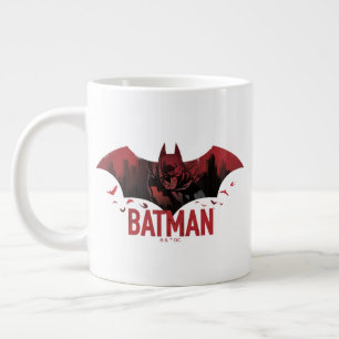 Caneca De Café Grande Ícone Batman Crimson Gotham