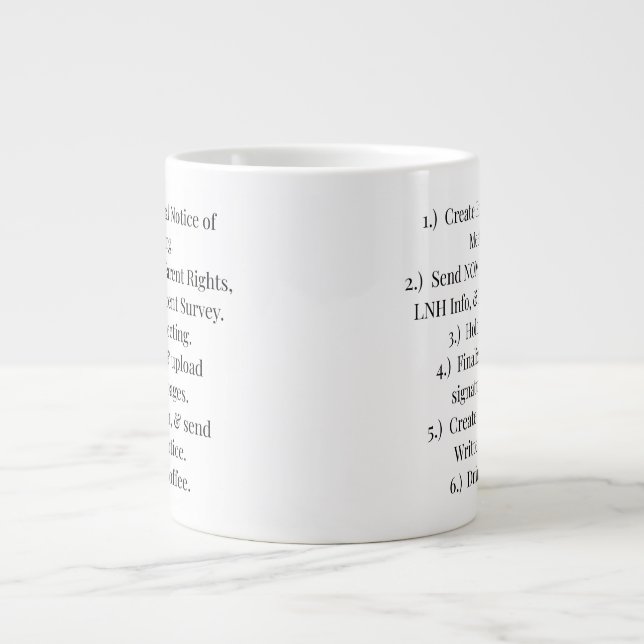 Caneca De Café Grande IEP Steps Coffee Mug (Frente)