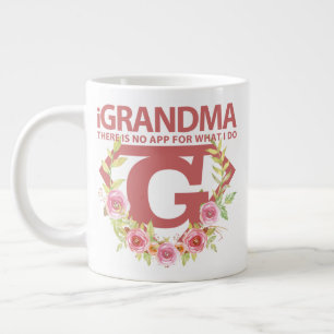 Caneca De Café Grande "iGRANDMA" 20oz - Mug gigante de café