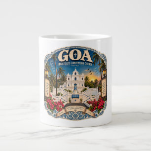 Caneca De Café Grande Igreja da Imaculada Conceição de Goa Panaji – Vint