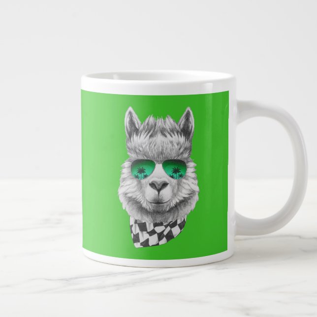 Caneca De Café Grande Ilama da Califórnia (Direita)