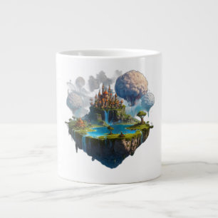 Caneca De Café Grande ilha flutuante