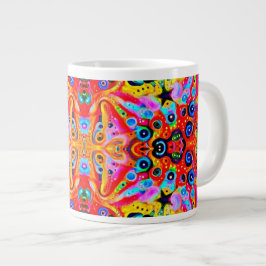 Caneca De Café Grande Ilha Orange Star