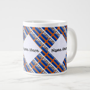 Caneca De Café Grande Ilhas Aaland e Ålander Bandeira Personalizada em M