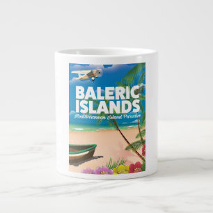 Caneca De Café Grande ilhas baleares paraíso mediterrâneo