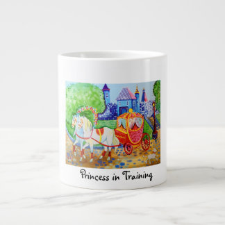 Caneca De Café Grande Ilustração caprichosa Princesa em Treinamento