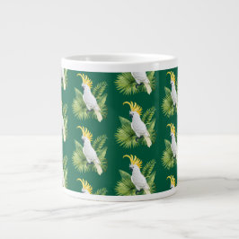 Caneca De Café Grande Ilustração de cacatua papagaio