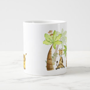 Caneca De Café Grande Ilustração de Girafa Fofa