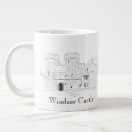 Caneca De Café Grande Ilustração do Landmark Icônico do Castelo de Winds