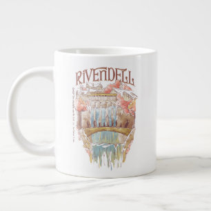 Caneca De Café Grande Ilustração em Aquarela da Irmandade de RIVENDELL™