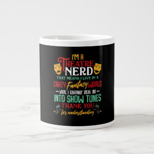 Caneca De Café Grande Im Um Nerd Atre Na Atriz De Atores Do Palco Acters