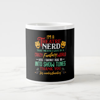 Caneca De Café Grande Im Um Nerd Atre Na Atriz De Atores Do Palco Acters