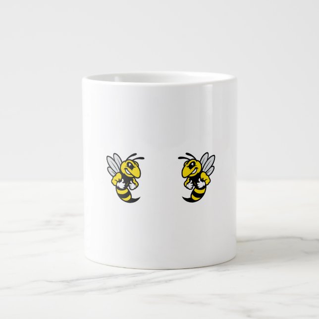 Caneca De Café Grande Imabee Reverso Abelha Divertida (Frente)