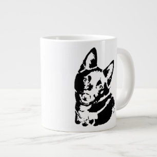 Caneca De Café Grande Imagem de Cão Schipperke