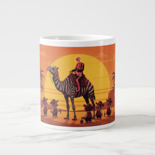 Caneca De Café Grande Imagem Fantasia de Esqueleto Montando Camelo Listr