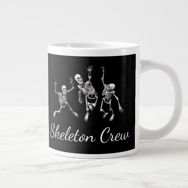 Caneca De Café Grande Imagens "Skeleton Crew" engraçadas (Direita)