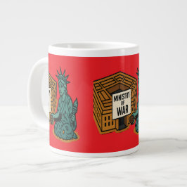 Caneca De Café Grande Implorar pela Paz: Liberdade na Frente do Ministér