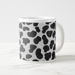 Caneca De Café Grande Impressão Branco e Negro Dalmáticos