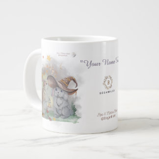 Caneca De Café Grande Impressão da série Boganhues "Pipa & Marlow"
