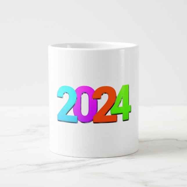 Caneca De Café Grande impressão de 2024 (Frente)