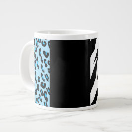 Caneca De Café Grande Impressão Leopardo, Impressão Zebra, Impressão Ani