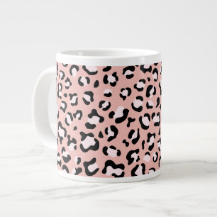 Caneca De Café Grande Impressão Leopardo, Manchas Leopardo, Leopardo Ros