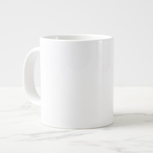 Caneca De Café Grande Impressão num MUG - Adicionar imagens e texto! (Frente Esquerda)