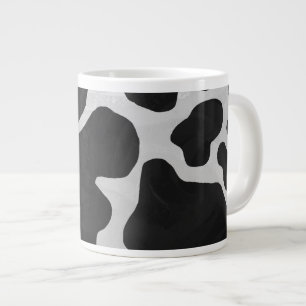 Caneca De Café Grande Impressão preto-e-branco