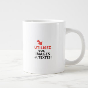 Caneca De Café Grande Imprima seus desenhos online em francês