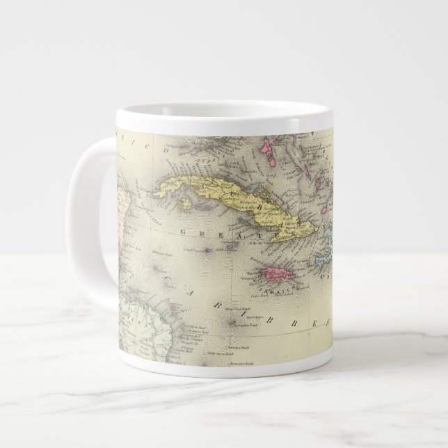 Caneca De Café Grande Índias Ocidentais 13 (Frente Esquerda)