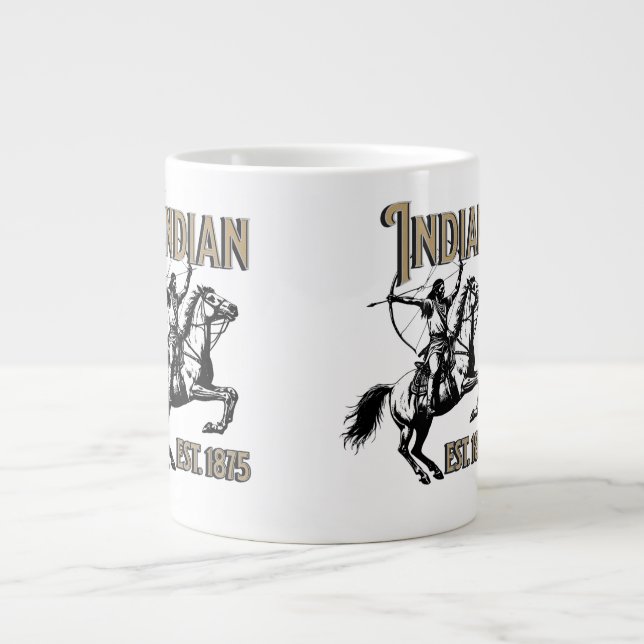 Caneca De Café Grande índio (Frente)