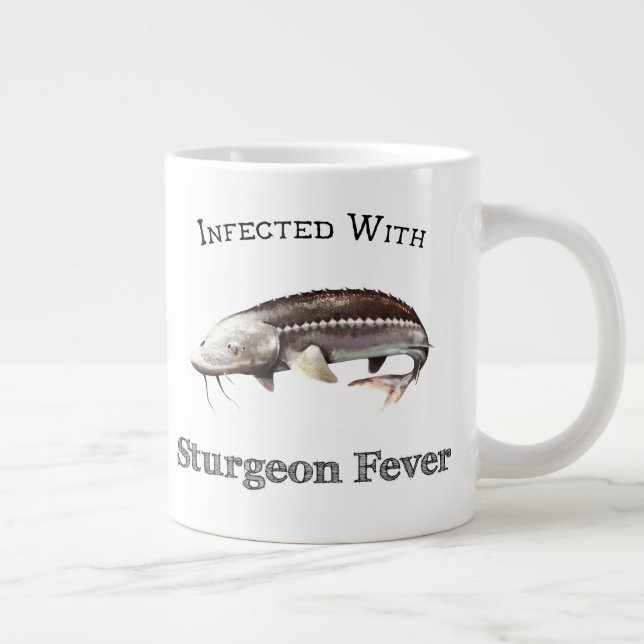 Caneca De Café Grande Infectado Com Febre De Sturgeon (Direita)